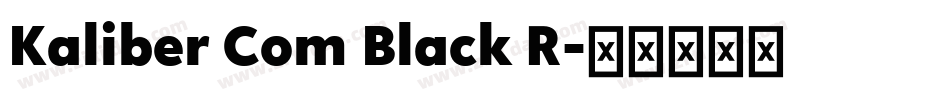 Kaliber Com Black R字体转换